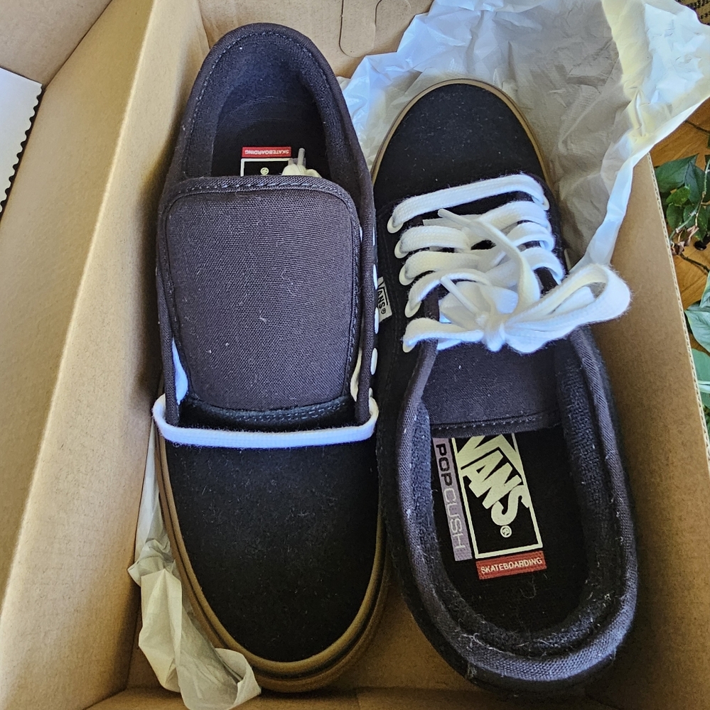 Vans Skate Chukka L. SIZE 7. Black/Black/Gum - Picture 6 of 10